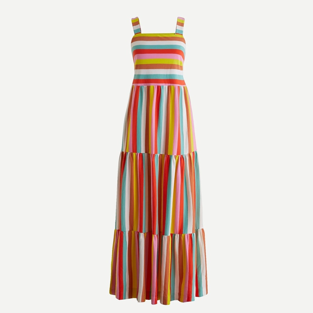 J. Crew rainbow stripe maxi